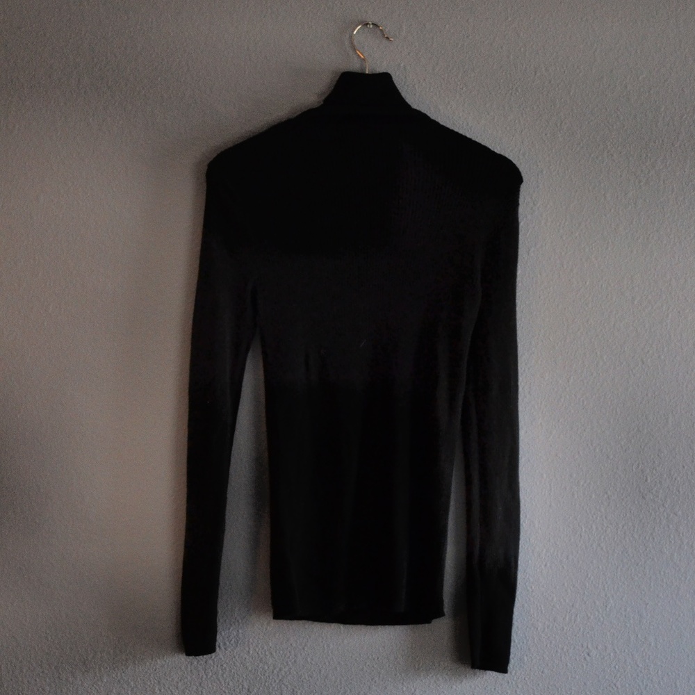 Express | Ribbed Black Turtleneck Women's Sz M